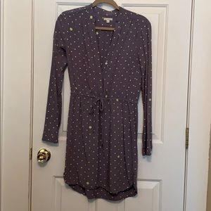 GAP polka dot dress with tie at waist